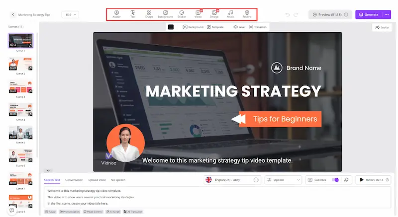 How to Create Personalized Marketing Video Vidnoz AI