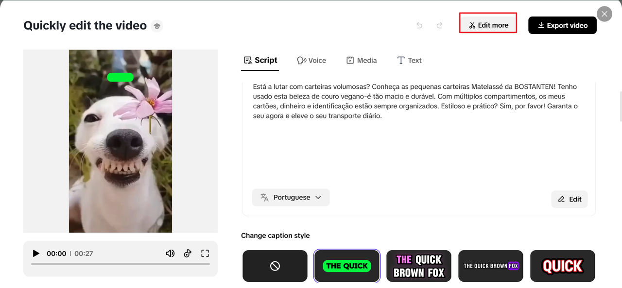 Step 3 Fine-tune and download your video