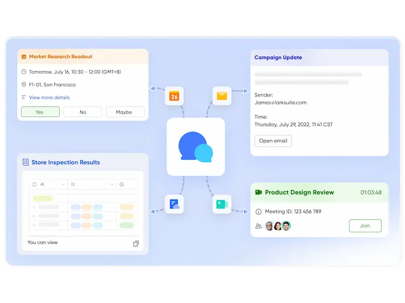 Lark Messenger Turn conversations into instant action