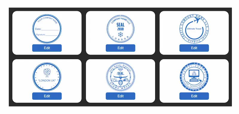 The selection of shapes for seals (basic recommendations)