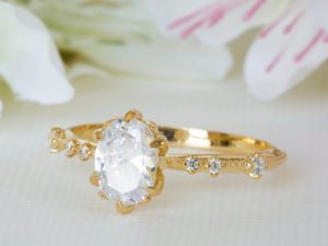 An Edwardian era engagement/marriage ring. Look on etsy