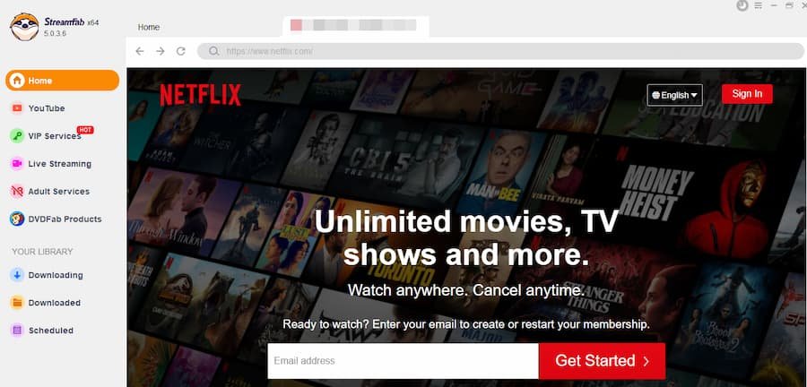 Sign-up for your Netflix account