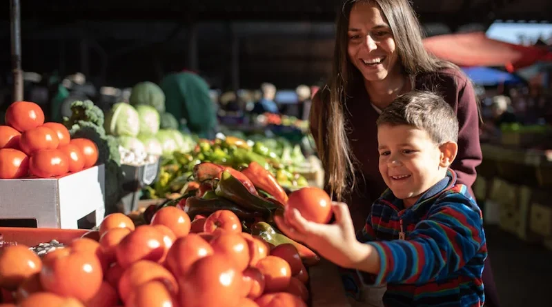 Teaching Children to Shop for Fresh Ingredients at Local Markets