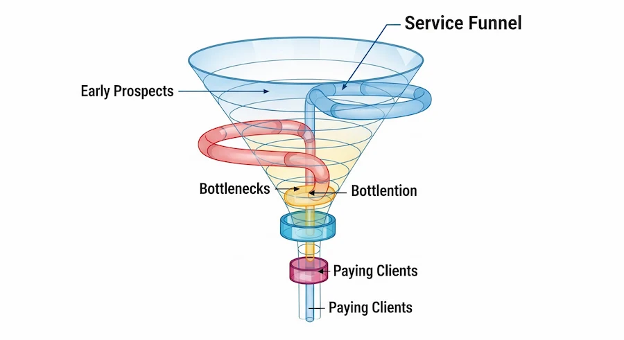Your Service Funnel Is Leaking: 4 Bottlenecks Costing You Clients ...
