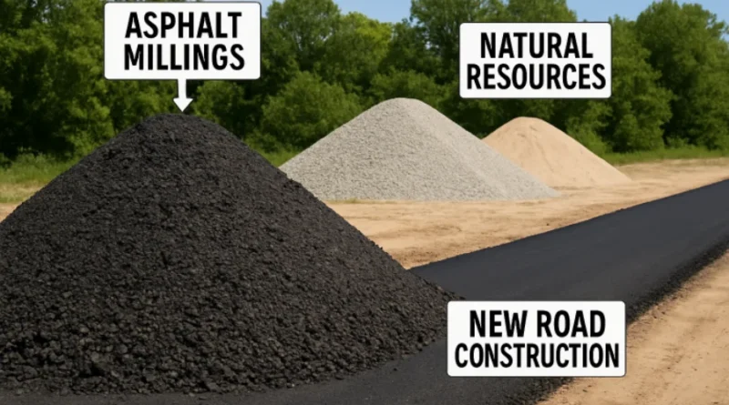 Benefits of Asphalt Millings for Sustainable Construction