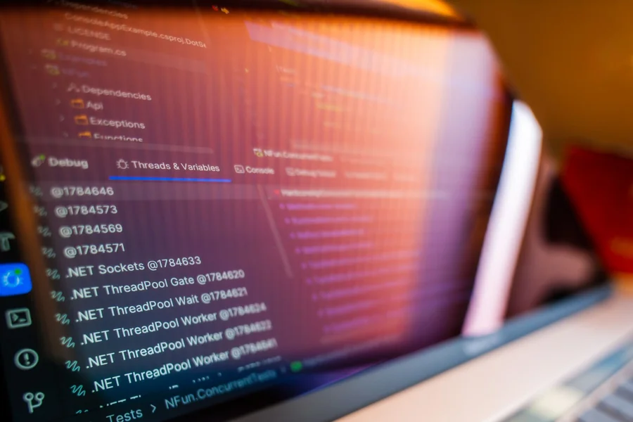 Linux server console running bash shell commands and active terminal processes